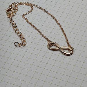 Gold Toned Infinite Ankle Bracelet
